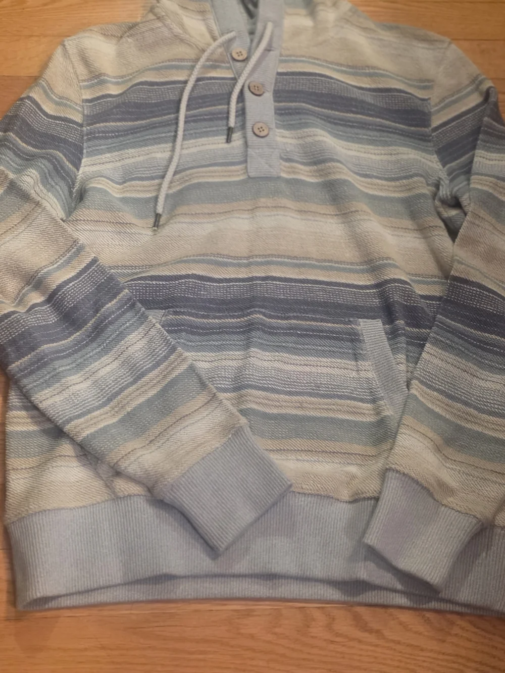 Faherty Campfire Shoreline Hoodie Men’s Pullover Tribal Beachy Surf Pockets Xs